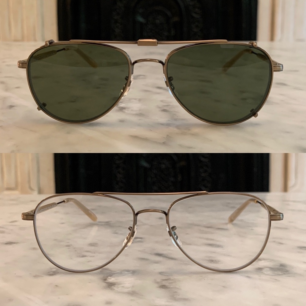 GARRETT LEIGHT LINNIE EYEGLASSES W SUNGLASSES CLIP